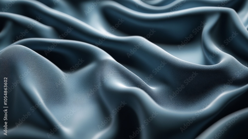 Soft Textures of Gentle Fabric with Studio Lighting