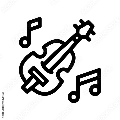 violin outline style