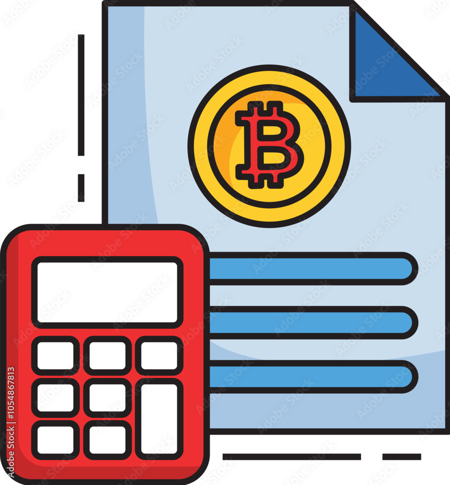 Bitcoin Calculator Icon Bitcoin Calculator Icon