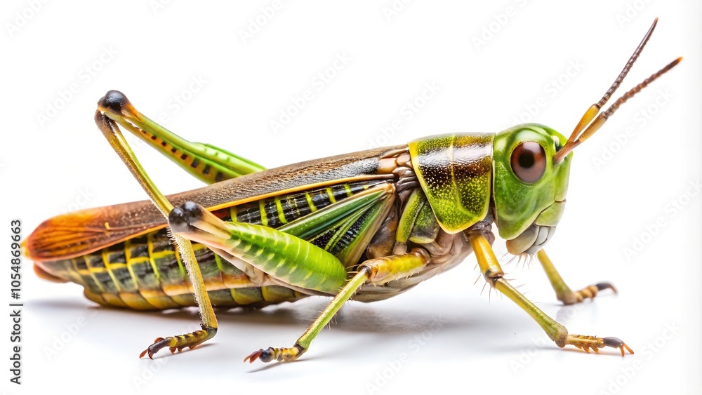 grasshopper isolated on white background grasshopper isolated on white background