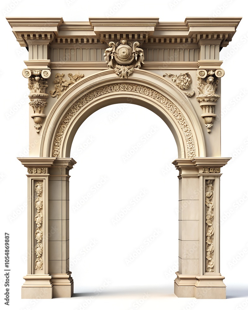 Fototapeta premium arch of triumph isolated