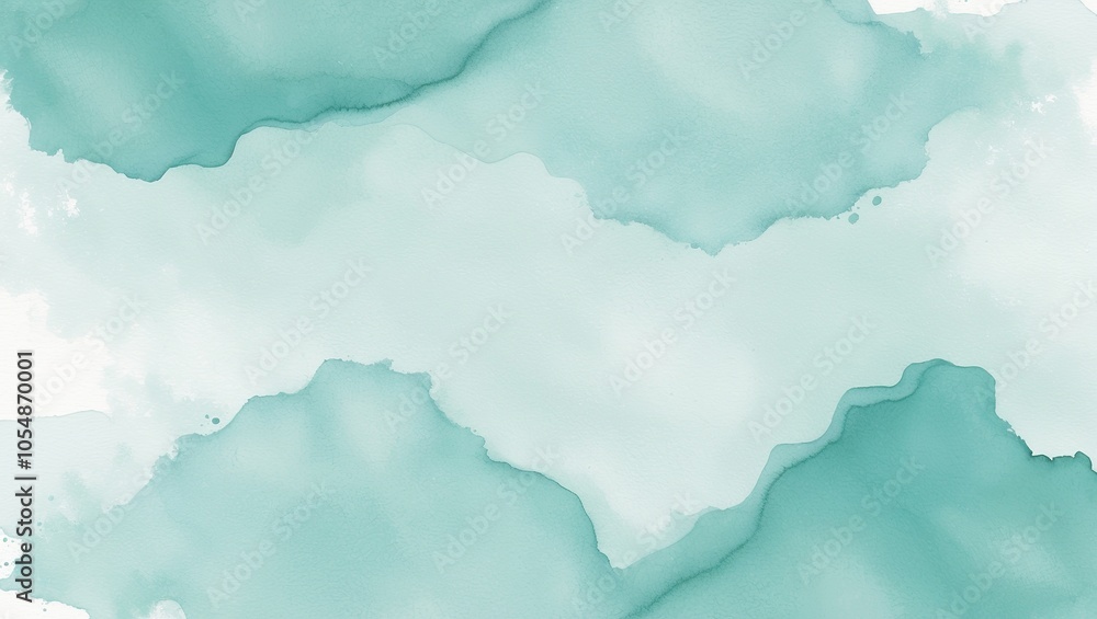 Obraz premium Blue watercolor wash for a luxurious, textured background. Created with generative AI technology