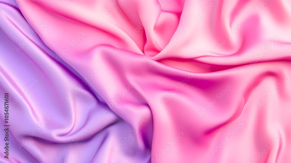 Obraz premium Abstract Pink Purple Silk Fabric