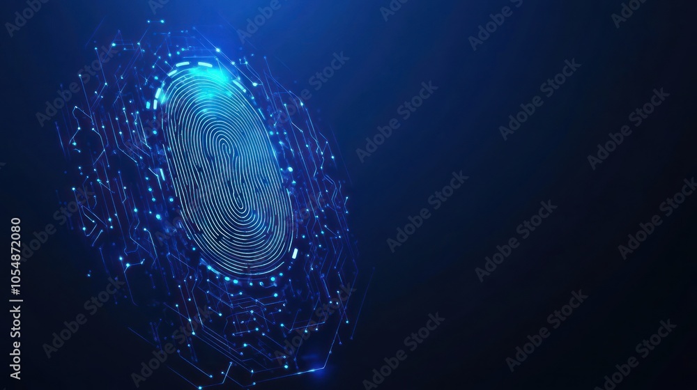 Naklejka premium Digital Fingerprint