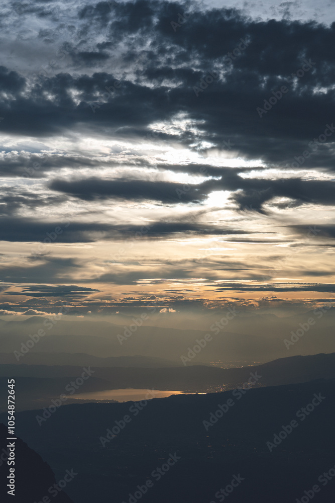 八ヶ岳 赤岳頂上山荘からの夕焼け空 八ヶ岳 赤岳頂上山荘からの夕焼け空