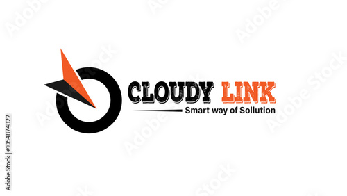 fiver line company logo, brodband network connection  logo for company , cloudy link broadband company logo