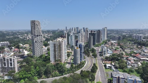Wallpaper Mural Curitiba Skyline At Curitiba Parana Brazil. Modern City Center With Skyscrapers Reflecting The Urban Life. Business Sky Background Downtown Cityscape. Backgrounds Panning Wide. Curitiba Parana. Torontodigital.ca