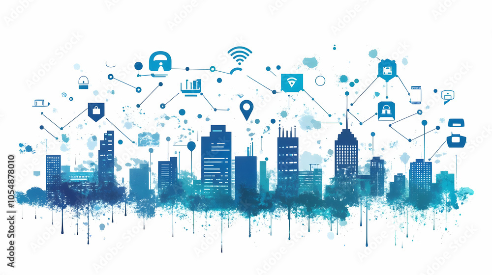 3D Futuristic Cityscape Automation Icon Urban Infrastructure Automated Vehicles Smart City Overlay Space Promotional Concept Achievements Modern Design Technology Innovative Solutions White Background 3D Futuristic Cityscape Automation Icon Urban Infrastructure Automated Vehicles Smart City Overlay Space Promotional Concept Achievements Modern Design Technology Innovative Solutions White Background