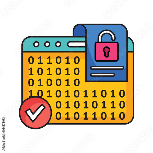 Blockchain Decryption Icon