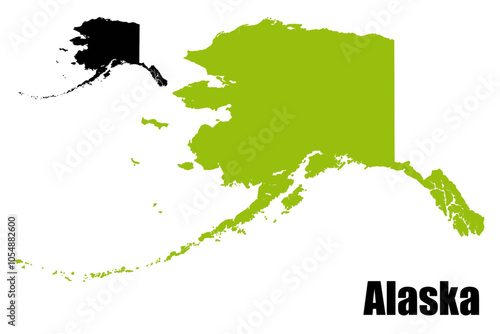 map of Alaska with two model options
