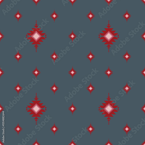 Seamless fabric pattern design with beautiful geometric shapes to decorate walls, floors or even on various materials.