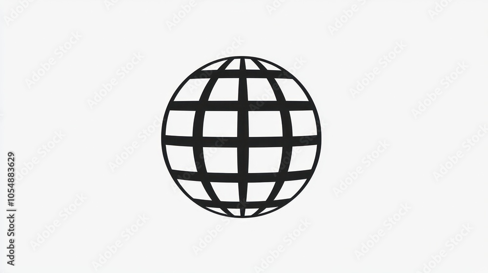 Clean and simple global news glyph icon, minimalist style. Clean and simple global news glyph icon, minimalist style.