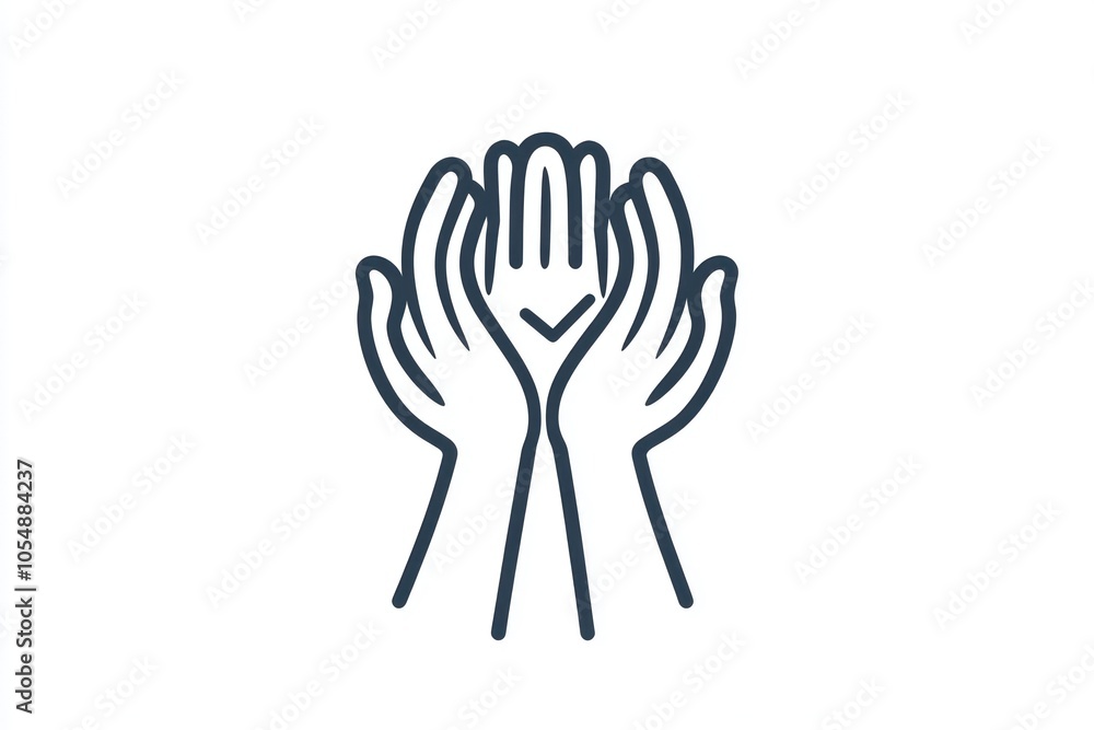 Guidance and assistance captured in a minimalist help line icon. Guidance and assistance captured in a minimalist help line icon.