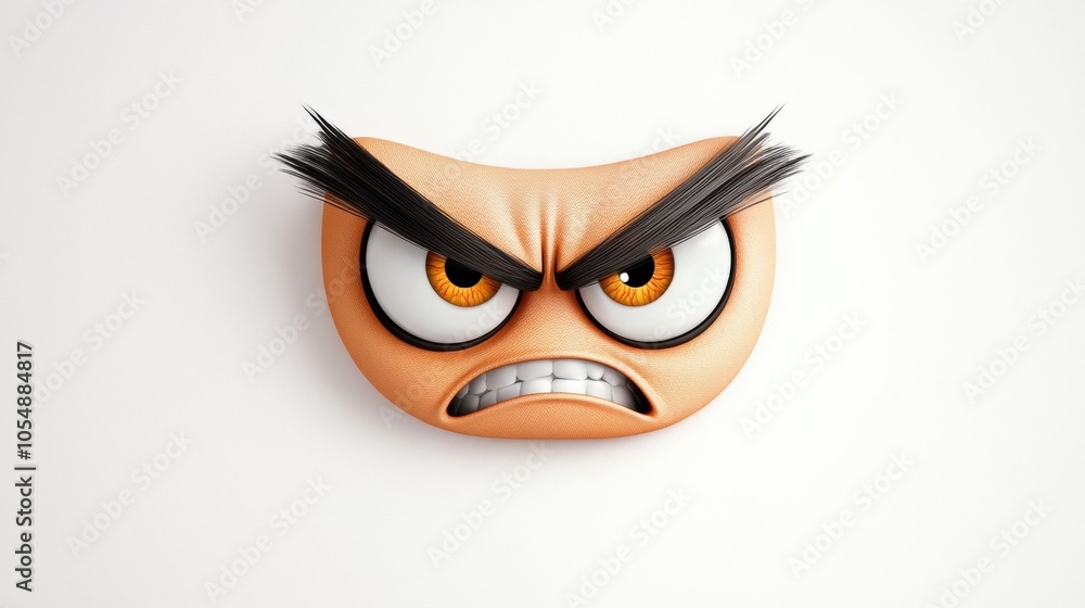 Angry Face Expression Cartoon Character Design Angry Face Expression Cartoon Character Design