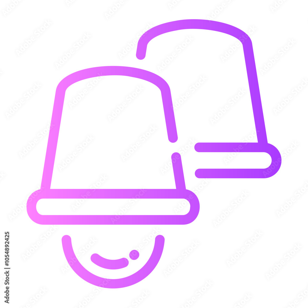 cup Line Gradient Icon