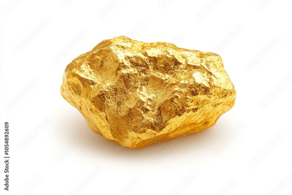 Gold nugget isolated on white background. Gold nugget isolated on white background. Gold nugget isolated on white background. Gold nugget isolated on white background.