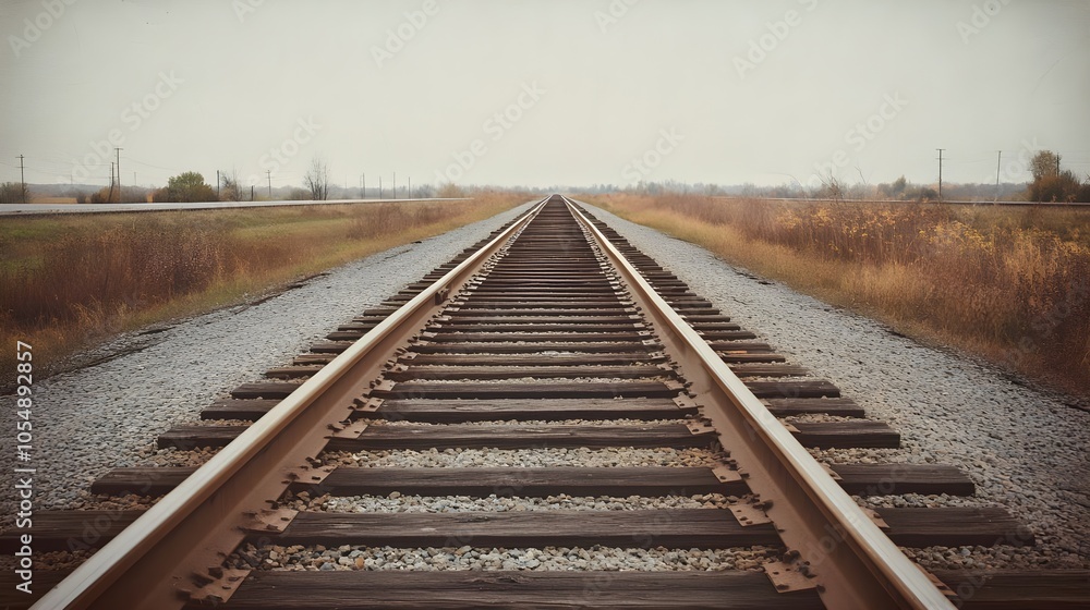 Fototapeta premium Railroad Tracks Perspective