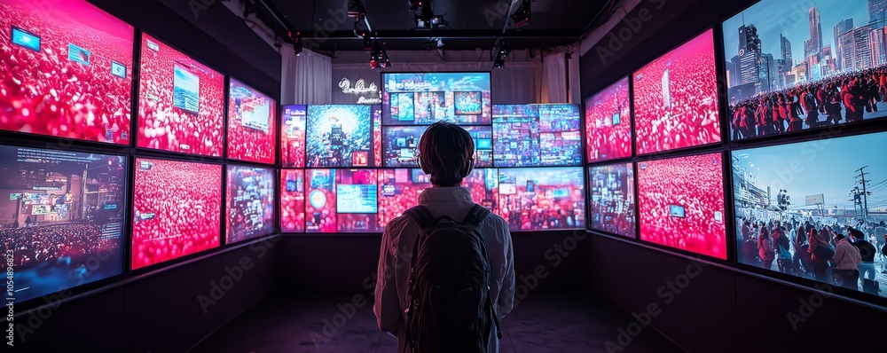 Immersive Digital Experience in a Futuristic Multi-Screen Urban Environment Immersive Digital Experience in a Futuristic Multi-Screen Urban Environment