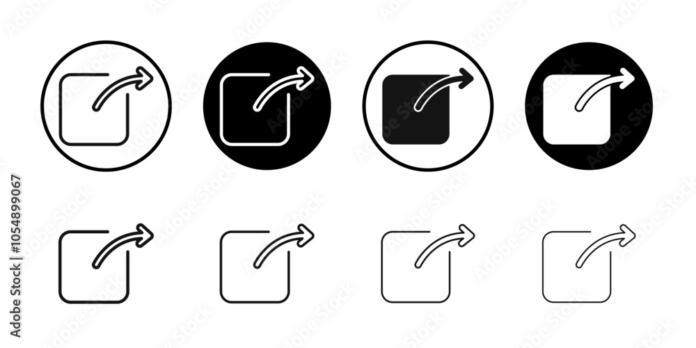 External link icon Flat simple outline set External link icon Flat simple outline set
