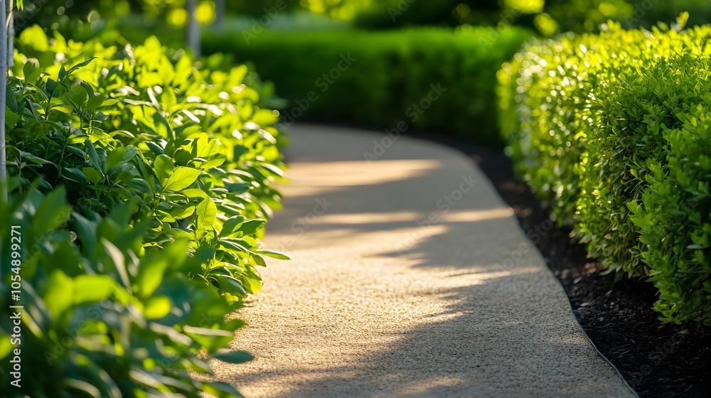 Obraz premium Green Path with Sunlight