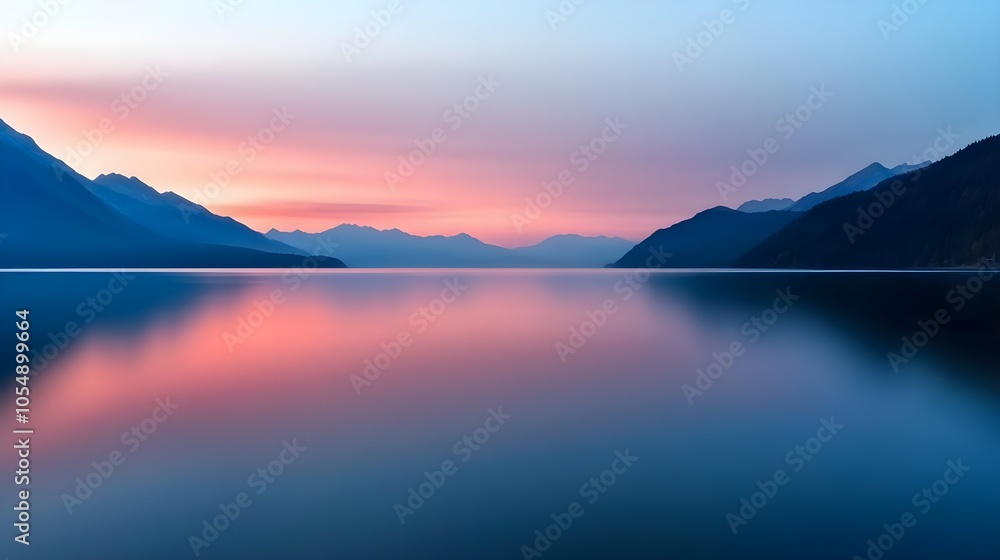 Mountain Lake Sunrise Reflection Mountain Lake Sunrise Reflection