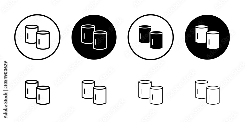 Marshmallow icon Flat simple outline set Marshmallow icon Flat simple outline set