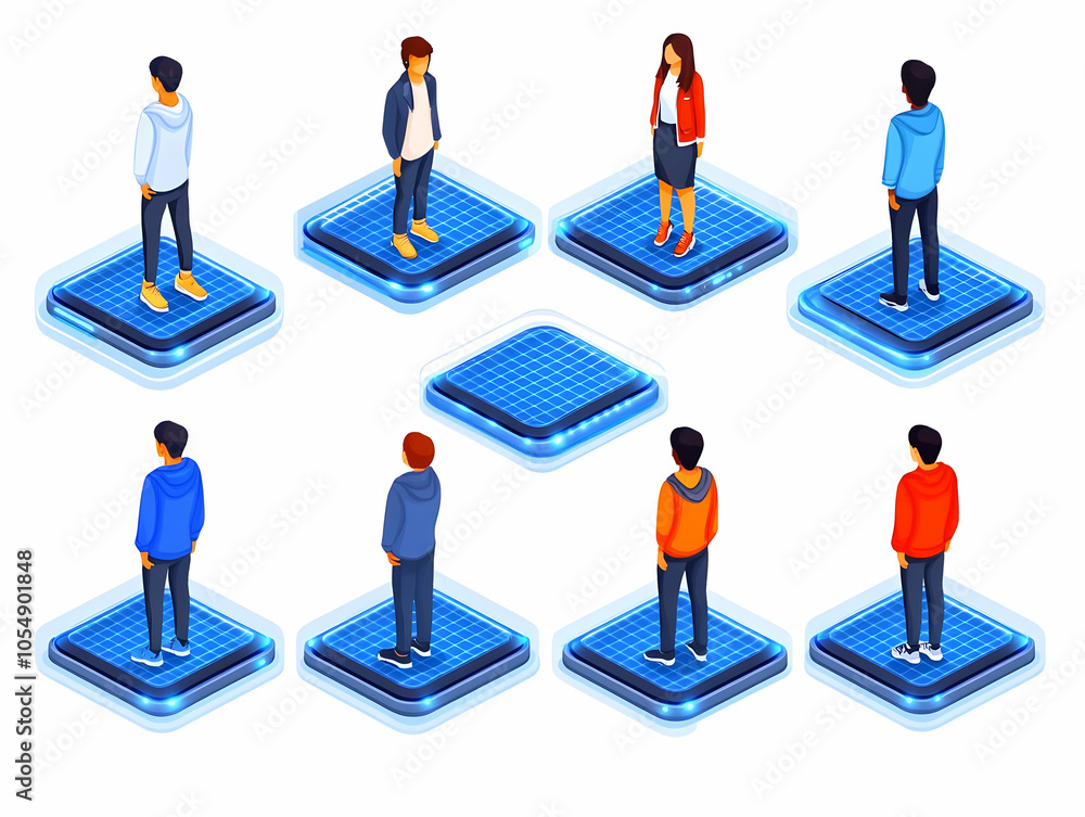 Flat Floating AI Neural Grid Glowing Growth Paths Concept Expert AI Technology Growth Isolated White Background Data Visuals Simple Flat Vector Illustration Smart Business Tone Flat Floating AI Neural Grid Glowing Growth Paths Concept Expert AI Technology Growth Isolated White Background Data Visuals Simple Flat Vector Illustration Smart Business Tone