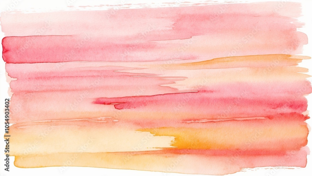Warm, sunset-inspired watercolor wash in soft pink, coral, and gold tones. Created with generative AI technology Warm, sunset-inspired watercolor wash in soft pink, coral, and gold tones. Created with generative AI technology