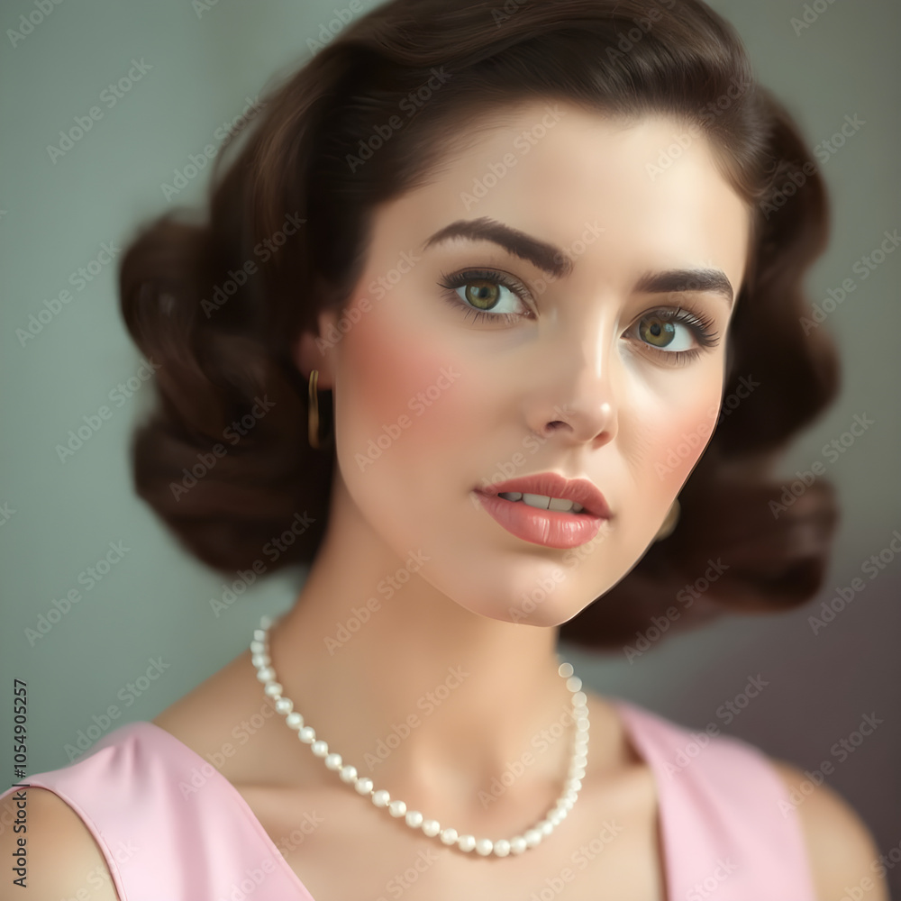 Timeless Beauty Captured in Retro Pink Elegance Timeless Beauty Captured in Retro Pink Elegance