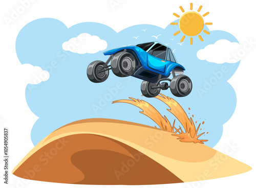 Off-Road Adventure with Blue Buggy