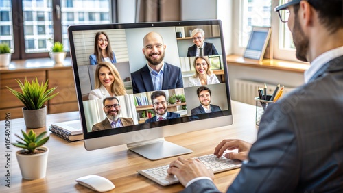 Elearning Online Videoconference Business Technology