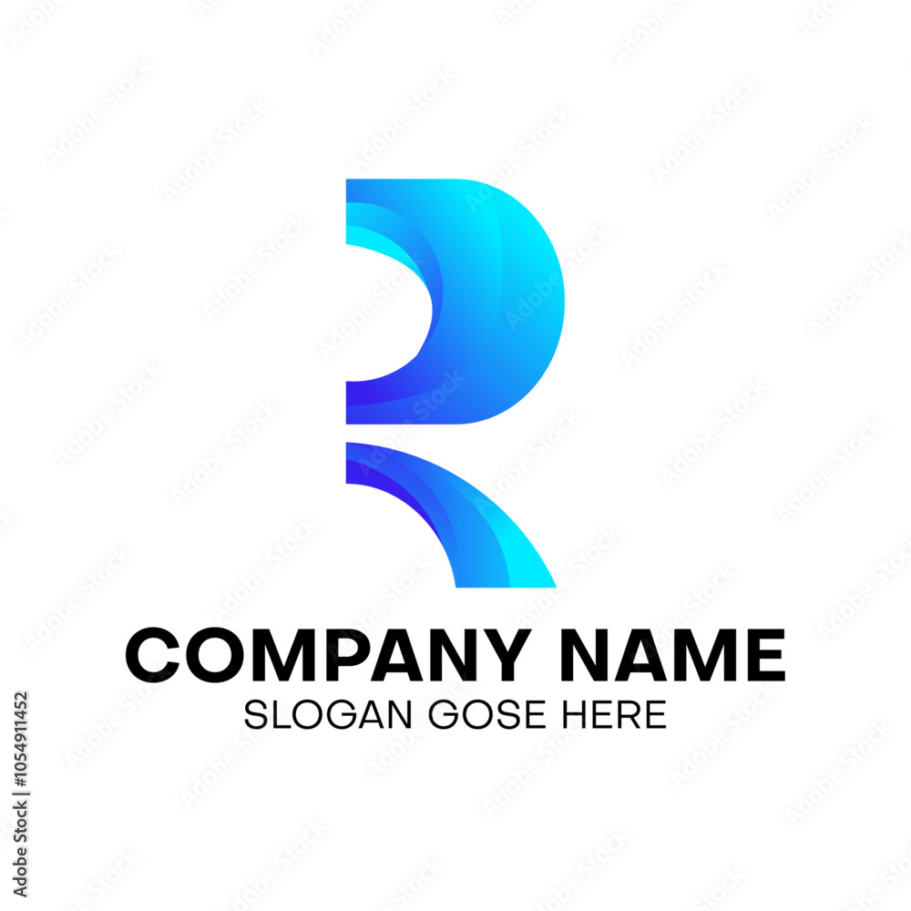 Modern letter r logo design Modern letter r logo design