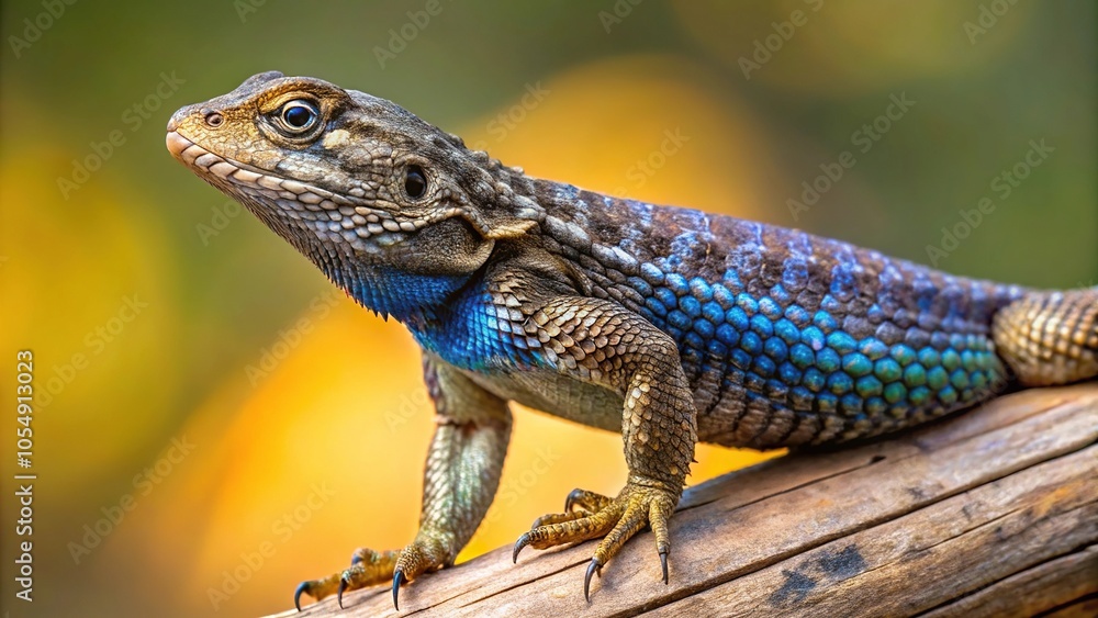 western fence lizard perched on limb western fence lizard perched on limb