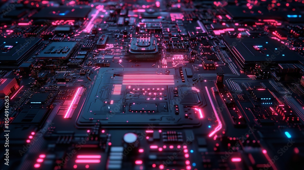 Obraz premium modern internet data network futuristic technology background digital tech wallpaper