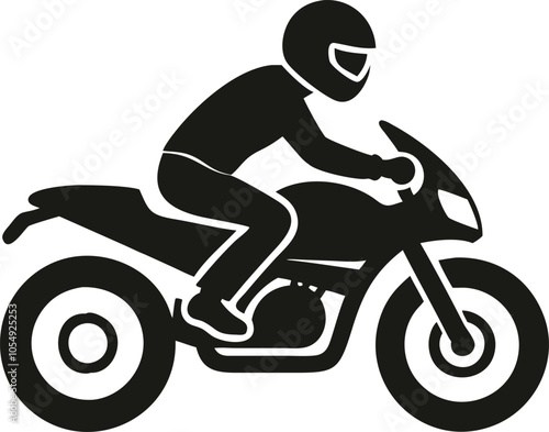 Motorcycle Rider vector illustration.