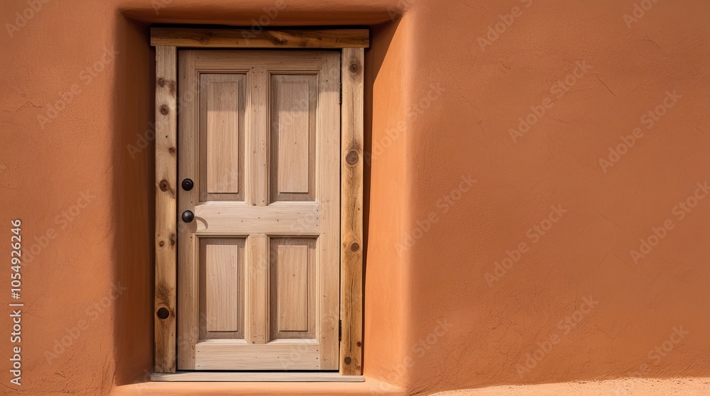 Naklejka premium Wooden archway, vintage entrance