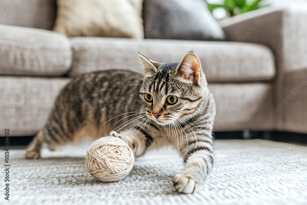 kitten playing with wool ball kitten playing with wool ball