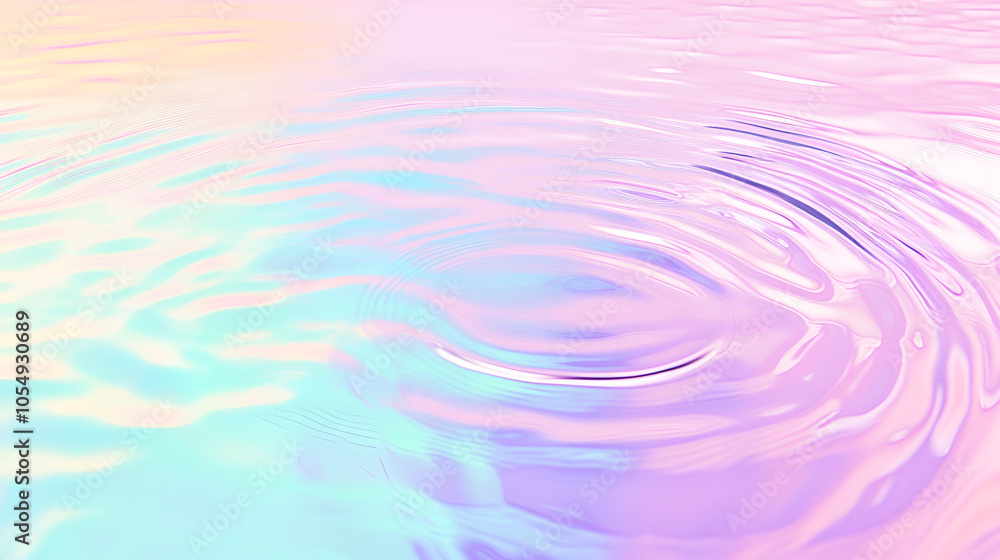 Gentle ripples on a colorful pond Gentle ripples on a colorful pond