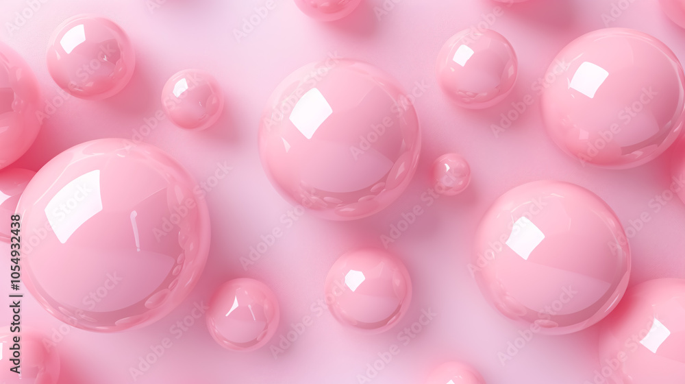 Abstract cosmetics background with pastel geometric shapes. 3D rendering for product display, banner, or minimal mockup with sphere patterns. Abstract cosmetics background with pastel geometric shapes. 3D rendering for product display, banner, or minimal mockup with sphere patterns.