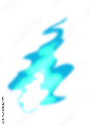 青白い火の玉の挿絵イラスト