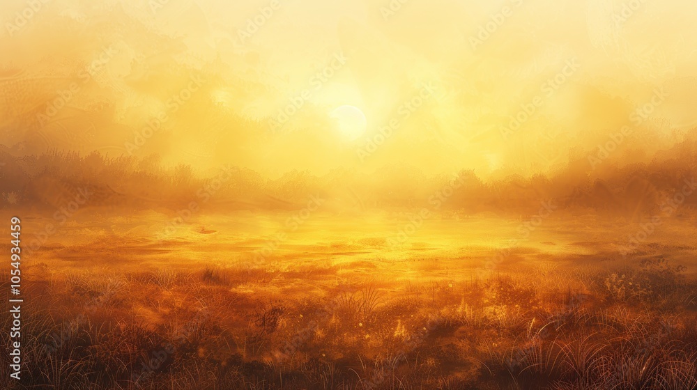 A soft, hazy sunlight background with a golden glow spreading across the horizon, perfect for a calm and relaxing sunset or sunrise scene. A soft, hazy sunlight background with a golden glow spreading across the horizon, perfect for a calm and relaxing sunset or sunrise scene.