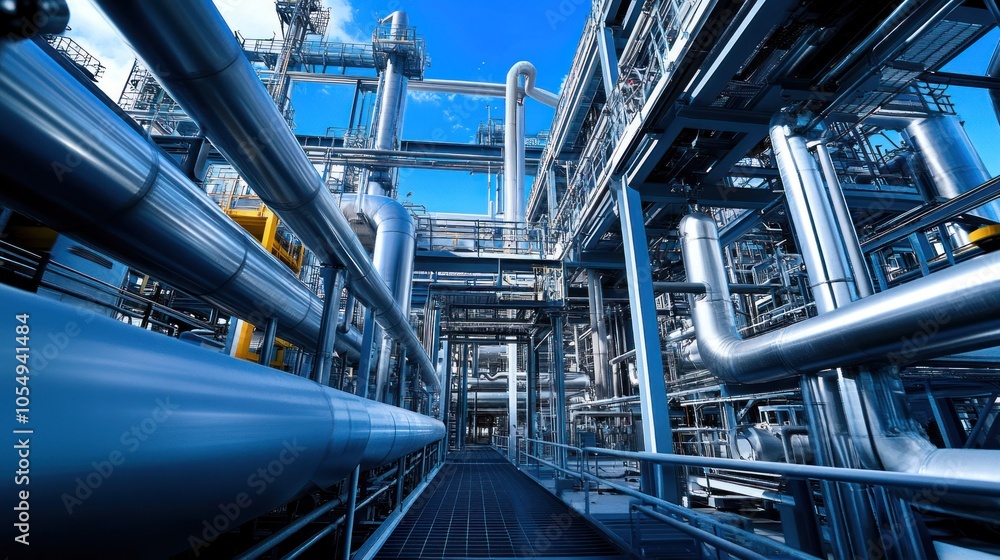 Tight security measures in place at a highly automated and advanced industrial plant. Tight security measures in place at a highly automated and advanced industrial plant.
