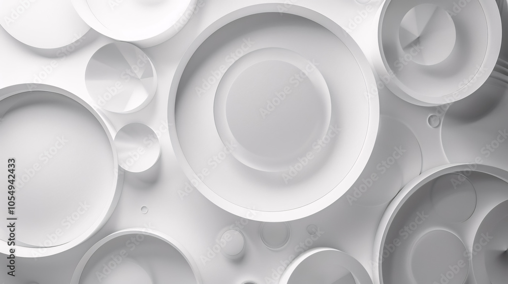 Abstract paper circle design with a silver background texture. Abstract paper circle design with a silver background texture.