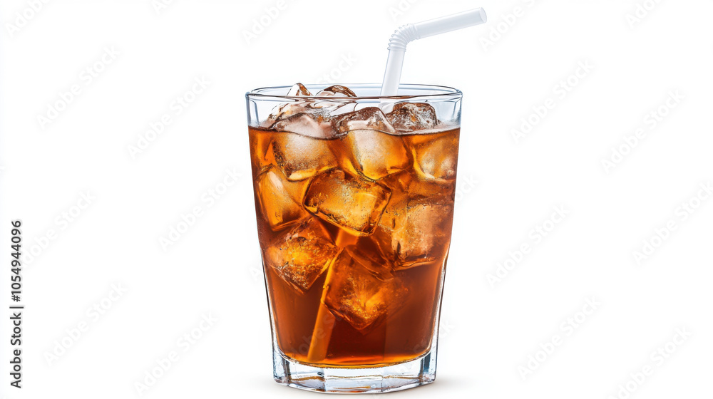 Refreshing iced tea in clear glass with ice cubes and straw, perfect for hot days. Enjoy coolness and flavor of this delightful beverage. Refreshing iced tea in clear glass with ice cubes and straw, perfect for hot days. Enjoy coolness and flavor of this delightful beverage.