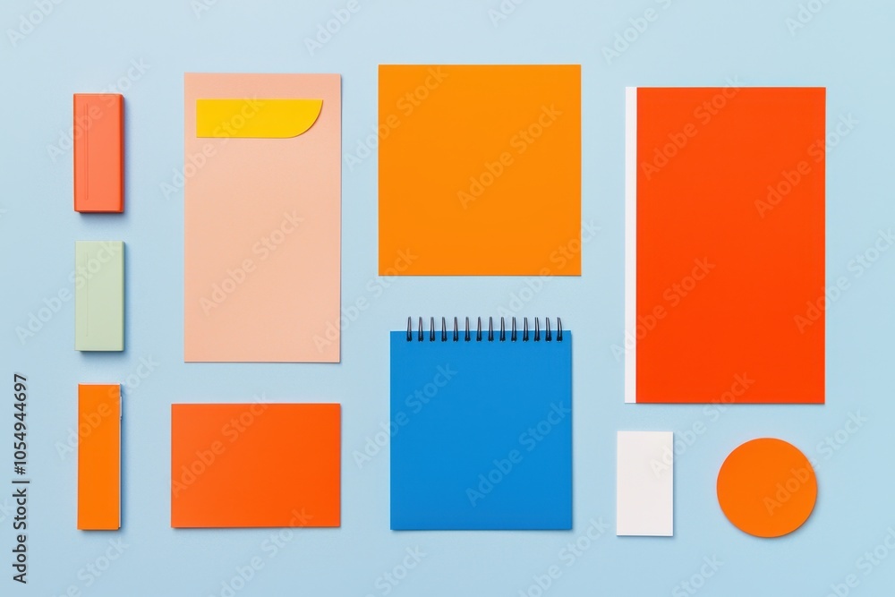 Vibrant branding identity elements showcased in editorial layouts for visual impact Vibrant branding identity elements showcased in editorial layouts for visual impact