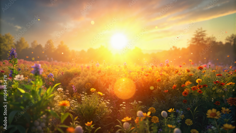 Colorful Wildflower Field at Sunrise
Colorful Wildflower Field at Sunrise