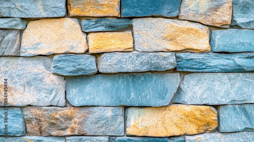 Rustic Stone Wall with Gentle Gradient Tones Rustic Stone Wall with Gentle Gradient Tones