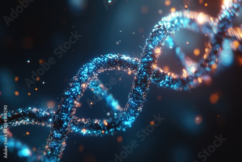 blue helix human DNA structure