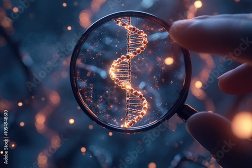 blue helix human DNA structure