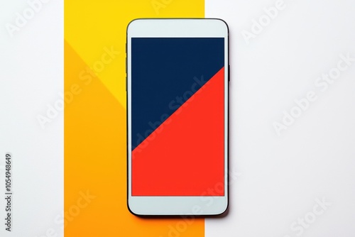 Exploring minimalist design with bold color overlays on mobile screens Free Download Exploring minimalist design with bold color overlays on mobile screens - GFXLoad